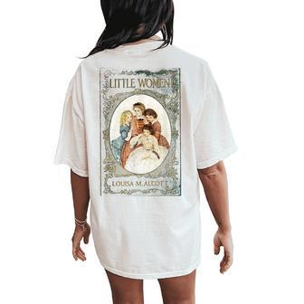 Little Louisa May Alcott Vintage Book Cover Women's Oversized Comfort T-Shirt Back Print - Thegiftio UK