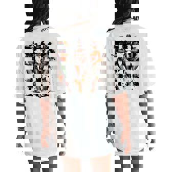 Melanin Rodeo Queen Black Cowgirl African American Western Women's Oversized Comfort T-Shirt Back Print | Mazezy