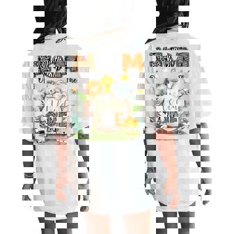 Mom Of The Wild One 1St Bday Boy Safari Woodland Women's Oversized Comfort T-Shirt Back Print | Seseable UK