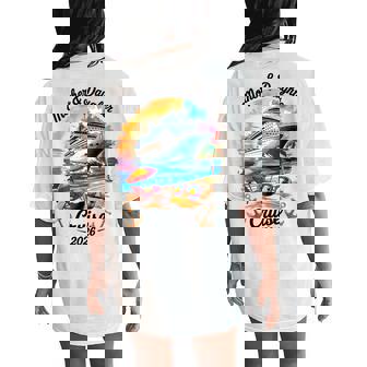 Mother Daughter Cruise 2026 Vacation Trip Matching Family Women's Oversized Comfort T-Shirt Back Print - Monsterry