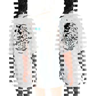 We Do Not Care Club Black Cat Sarcastic Women's Wdnc Women's Oversized Comfort T-Shirt Back Print | Seseable CA