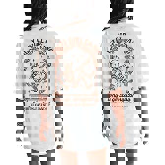 Pots Awareness Skeleton Dizzy Girl A Gang Why Go Stargazing Women's Oversized Comfort T-Shirt Back Print - Monsterry