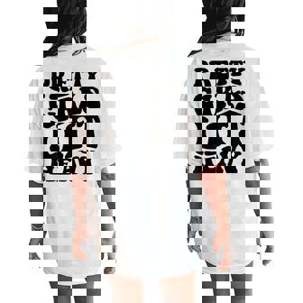 Pretty Girls Lift Heavy Gym Lover Vintage Workout Women's Oversized Comfort T-Shirt Back Print - Monsterry