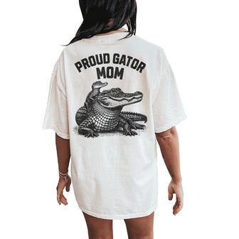 Proud-Gator-Mom Mother Children Alligators Women's Oversized Comfort T-Shirt Back Print - Thegiftio UK