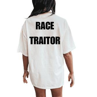 Qos Bnwo Queen Of Spades Race Traitor Women's Oversized Comfort T-Shirt Back Print - Thegiftio UK