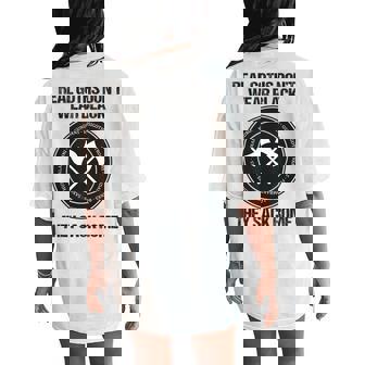 Real Goths Sack Rome History Teacher Women's Oversized Comfort T-Shirt Back Print - Thegiftio