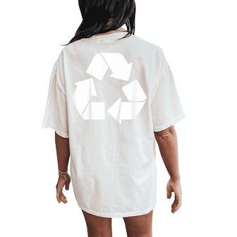 Recycling Logo Earth Day Toddler Boy Recycle Symbol Girls Women's Oversized Comfort T-Shirt Back Print - Thegiftio UK