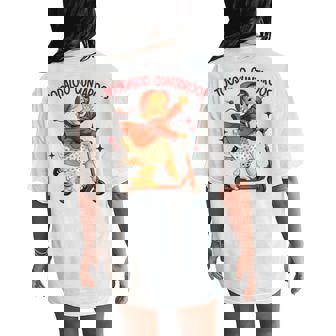 Sarcasm Humor Roller Sassy Girl Toodaloo Cuntaroos Women's Oversized Comfort T-Shirt Back Print | Mazezy