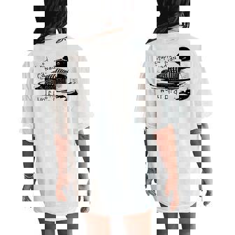 Stupid Canadian Wolf Bird Sarcastic Animal Lgbt Gay Pride Women's Oversized Comfort T-Shirt Back Print - Monsterry