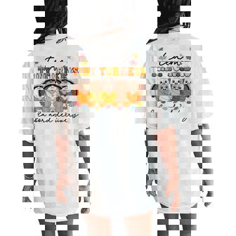 Team Tiny Turkeys Labor And Delivery Nurse Thanksgiving Fall Women's Oversized Comfort T-Shirt Back Print - Monsterry