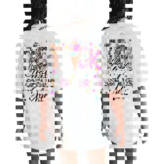 Thick Thighs Sagittarius Vibes Coffee Zodiac Black Women Women's Oversized Comfort T-Shirt Back Print | Mazezy