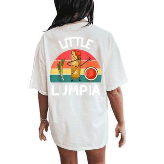 Toddler Boys Little Lumpia Cute Baby Girls Filipina Filipino Women's Oversized Comfort T-Shirt Back Print - Thegiftio UK