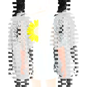 Unity Day Orange Choose Kindness Sunflower Anti Bullying Women's Oversized Comfort T-Shirt Back Print - Monsterry