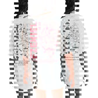 Vintage Ezekiel 36-26 Heart Of Flesh Bible Verse Christian Women's Oversized Comfort T-Shirt Back Print - Monsterry