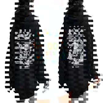 100Th Day Pigeon Bird I Survived 100 Days Of School Teacher Women Oversized Hoodie Back Print | Seseable FR