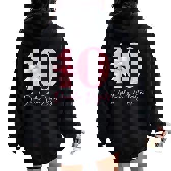 10Th Birthday Coquette Bow Pink 10 Year Old Birthday Girl Women Oversized Hoodie Back Print | Seseable FR