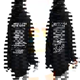 1961Intage Anniversaire Retro Pour Homme 70S Et 80S Sweat à capuche oversize pour femme avec imprimé dans le dos - Cadeauxyz