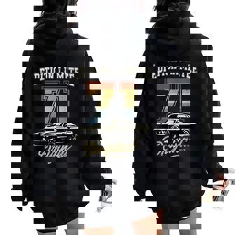 1971Intage Anniversaire Retro Pour Homme 70S Et 80S Sweat à capuche oversize pour femme avec imprimé dans le dos - Cadeauxyz