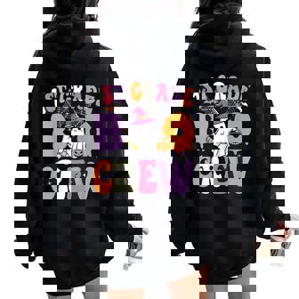 1St Grade Boo Crew Spooky First Grade Halloween Teacher Women Oversized Hoodie Back Print | Seseable UK