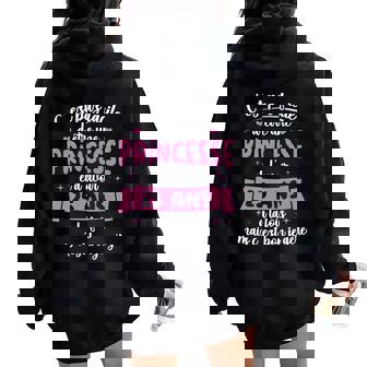 25 Ans Cadeau Anniversaire Princesse Idée Cadeau Manche Longue Sweat à capuche oversize pour femme avec imprimé dans le dos - Cadeauxyz