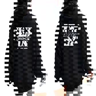 2Nd Grade Field Day 2024 Second Grade School Teacher Student Women Oversized Hoodie Back Print - Thegiftio