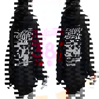 38 Años Cumpleaños Nacido En 1985 Regalo De 38 Años Women Oversized Hoodie Back Print - Regaloses