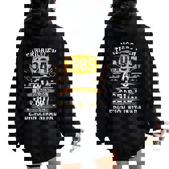 40 Años Cumpleaños Hombres Es Fabricado En 1985 Women Oversized Hoodie Back Print - Regaloses