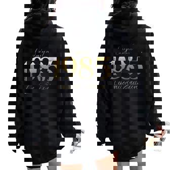 40 Ans Anniversaire Homme Cadeau Décembre 1985Intage Sweat à capuche oversize pour femme avec imprimé dans le dos - Cadeauxyz