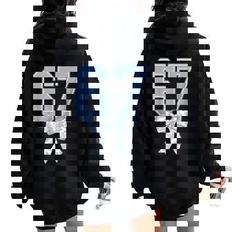 67 For Teachers 6 7 Meme Bow Girls Six Seven Women Oversized Hoodie Back Print | Seseable CA