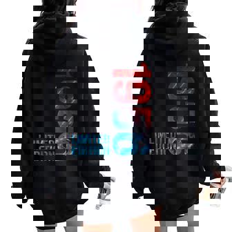 69Th Birthday Man Woman 69 Years Decoration 1956 Women Oversized Hoodie Back Print | Seseable UK