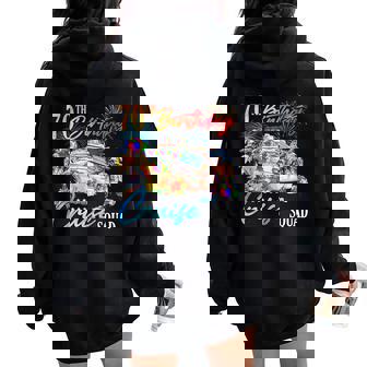 70Th Birthday Cruise Squad 70 Years Old Women Women Oversized Hoodie Back Print | Seseable UK