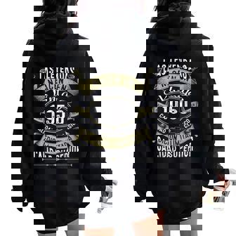 75 Años Cumpleaños Regalo Hombre Y Intage 1950 Women Oversized Hoodie Back Print - Regaloses