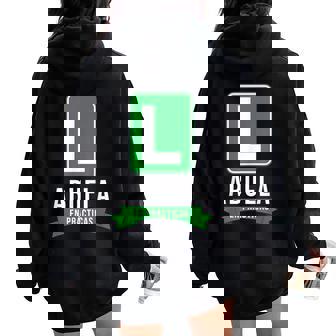 Abuela En Practicas Abuela En Entrenamiento Women Oversized Hoodie Back Print - Regaloses