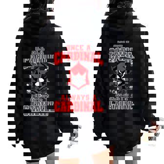 Always A Cardinal Back To School Spirit R Women Oversized Hoodie Back Print | Seseable CA