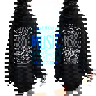 Appreciation Music Teacher Men Women Girls Kids Women Oversized Hoodie Back Print | Mazezy