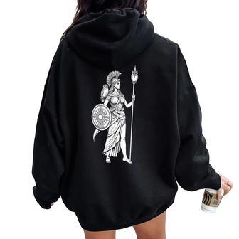 Athena Greek Mythology For Women Women Oversized Hoodie Back Print - Thegiftio UK