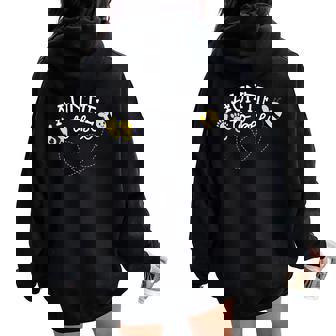 Auntie To Bee Pregnancy Announcement Baby Shower Women Oversized Hoodie Back Print - Thegiftio