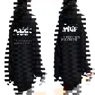 Autistic Autism Please Be Kind Women Oversized Hoodie Back Print | Mazezy
