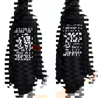 Avec Inscription Yoga Border Collie Idée Cadeau Amusante Pour Maman Sweat à capuche oversize pour femme avec imprimé dans le dos - Cadeauxyz