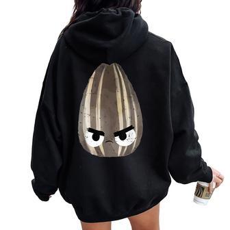 The Bad Seed Good Egg Teacher Halloween Costume Food Group Women Oversized Hoodie Back Print - Thegiftio