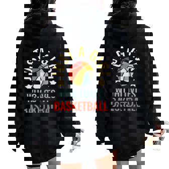 Baloncesto De Baloncesto Es Niñas Deporte Women Oversized Hoodie Back Print - Regaloses