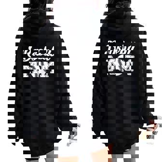 Baseball Mom Cute Baseball Per Le Mamme Felpa con cappuccio oversize da donna con stampa posteriore - Novitaregali