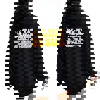 Bee Christian Bee Like Jesus Lover Believer Women Oversized Hoodie Back Print | Mazezy