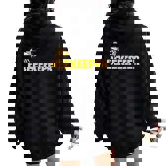 Beekeeper Honeybee Beekeeping Bee Farming Enthusiasts Women Oversized Hoodie Back Print | Mazezy