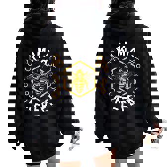 Beekeeper Shirt Men Women I Am a Keeper Beekeeping Women Oversized Hoodie Back Print | Mazezy
