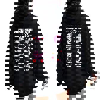 Bientôt Maman 2026 Annonce Humour Cadeau Future Maman 2026 Sweat à capuche oversize pour femme avec imprimé dans le dos - Cadeauxyz