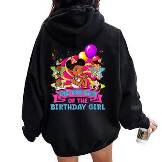 Big Brother Birthday Girl Gracie Pink Doll Family Decoration Women Oversized Hoodie Back Print - Thegiftio UK