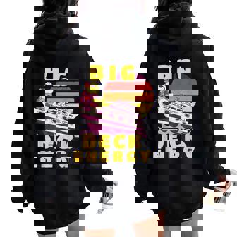 Big Deck Energy Cruise Ship Duck Travel Vacation Men Women Oversized Hoodie Back Print - Thegiftio