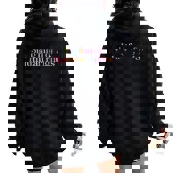 Big Fan Of Human Rights Protest Men Women Oversized Hoodie Back Print | Mazezy