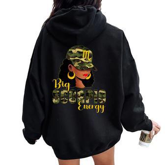 Big Scorpio Energy Camouflage Black Woman Cap Zodiac Women Oversized Hoodie Back Print - Thegiftio UK